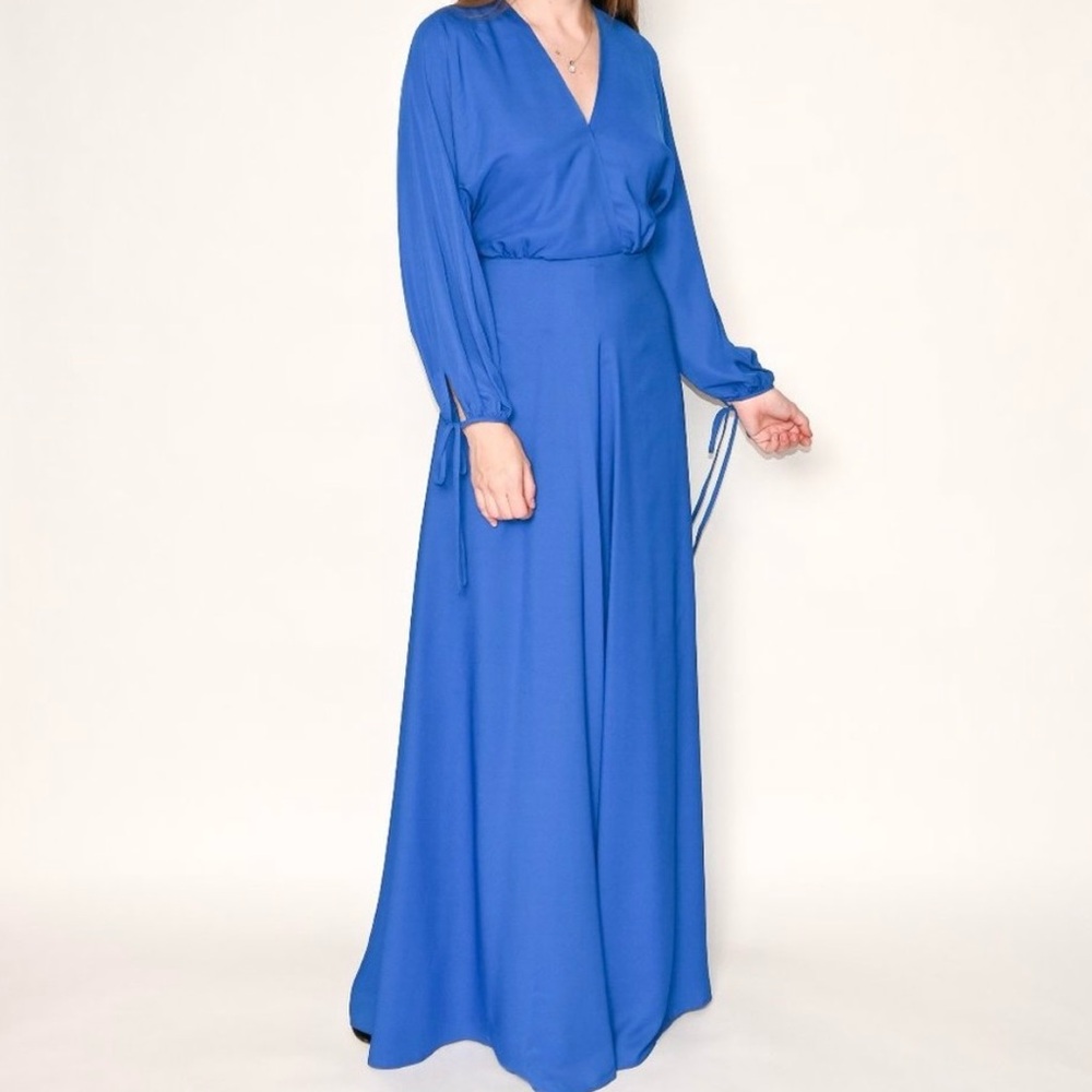 NWT Amanda Uprichard Blue Maxi Dress - Small